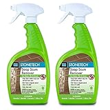 StoneTech Soap Scum Remover, Cleaner for Natural Stone, 24-Ounce (.710L) Spray Bottle (2 Quart pack)