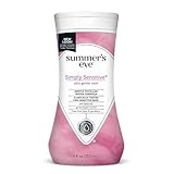 Summer's Eve Simply Sensitive Daily Gentle Feminine Wash, Removes Odor, pH balanced, 9 fl oz (Pack of 8)