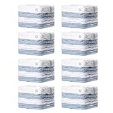 TAILI 6 Pack Vacuum Storage Bags, Space Saver Bags, Jumbo Cube 31x40x15 Inch, Extra Large Vacuum Sealed Bags for Comforters, Blankets, Bedding, Clothes, Duvets, Closet Organization Space Saving, Clear