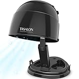 TASALON Ionic Hooded Dryer - 1875W Bonnet Hair Dryer, 3 Heating Settings, Sit Under Hair Dryer for Home and Salon, Portable Hair Dryer with Hood, Height Adjustable Hooded Hair Dryer-Black