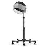 TASALON Ionic Hooded Hair Dryer - 1875W Bonnet Dryer with 3 Temperature Settings - Portable Standing Dryer for Home and Salon