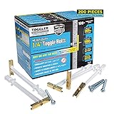 TOGGLER SNAPTOGGLE Drywall Anchor 100-Pack 1/4-in Dia Toggle Bolt Drywall Anchor; Holds 265 pounds Each in 1/2-in Drywall by TOGGLER(2.5 inch Bolts Included)