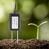 Taidda- Soil Ph Sensor, Soil Meters Rs485/0-5V / 0-10V / 4-20Ma Output Easy to Operate High Density Epoxy Resin Soil Ph Sensor, Soil Ph Meter, for Flowers and Vegetables Plant Culture