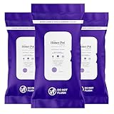 The Honey Pot Company - Intimacy Cleansing Wipes - PH Balancing, Paraben Free, Feminine Products - Ultra-thick and Extra Large Cleansing Cloths for the Bedroom - 20 ct (Pack 3)