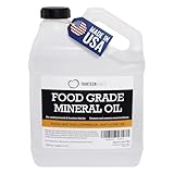 Thirteen Chefs Mineral Oil - 128oz Food Grade Conditioner for Wood Cutting Board, Countertop & Butcher Block, Lubricant for Knife or Meat Grinder - Safe USP Finish on Marble, Soapstone