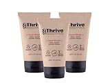 Thrive Natural Care Face Wash Gel for Men & Women - Daily Facial Cleanser with Anti-Oxidants & Unique Natural Ingredients for Healthier Skin Care - Vegan, Pack of 3