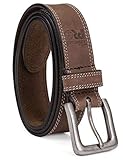 Timberland PRO Men's 38mm Boot Leather Belt, Brown, 48