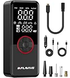 Tire Inflator Portable Air Compressor, Electric Air Pump for Car Tires with Pressure Gauge, 3X Faster Portable Tire Inflator for Car with Deflation Mode, 150PSI Bike Tire Pump for Car, Motor Bike Ball