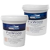 TotalBoat - 512884 Fixwood | Marine Grade Epoxy Putty | Stainable Paste Filler for Damaged Wood Repair or Replacement (2-Pint Kit), white