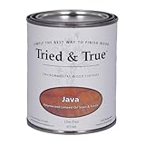 Tried & True Java Stain & Finish, Pint - Linseed Oil Wood Stain, Perfect for Home Improvement, Furniture, & Kitchen Wood Projects, Natural Wood Stain & Oil Finish, Pigmented Danish Oil
