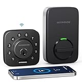 ULTRALOQ Smart Lock U-Bolt WiFi, Built-in WiFi Smart Door Lock with Door Sensor, Keyless Entry Door Lock Deadbolt, WiFi Deadbolt Door Lock, Works with Alexa, Google, Door Status Alert, Remote Access