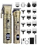 Ufree Professional Hair Clippers for Men with Beard Trimmer, Barber Clippers and Trimmers Set, Electric Razor Shavers for Men, Cordless Mens Grooming Kit for Nose, Face, Hair, Gifts for Men