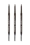 Ulta Beauty 3 Pack Ultra Slim Brow Pencil. Dark Brown. Size 0.003 oz