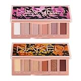 Urban Decay Naked Mini Eyeshadow Palette Makeup Set – Travel Size 6-Pan Palette – Neutral Pinks Brown Shades – Naked Mini Half-Baked + Sin Bundle Kit