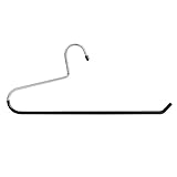 VASLIM Extra-Wide Drapery Hangers Blanket Hangers Heavy Duty Black Vinyl Coated Nonslip - Holds Up to 40 Lbs - Great for Quilts, Comforters, Table Cloths, Bedding, Towels, Rugs (8 Pack)