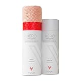 VOLO Hero Cloud Pink Hair Towel - Ultra Soft, Quick Drying, Anti Frizz & Breakage, 30% More Fabric, Snug Strap