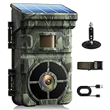 VOOPEAK Solar Trail Camera 4K 48MP, Forever Power, Game Wildlife Hunting Waterproof Outside Cameras, 0.1s Trigger Time with 120° Detection Angle Night Vision Motion Activated
