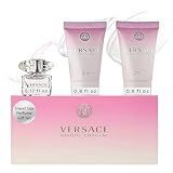 Versace Versace Bright Crystal By Versace for Women - 3 Pc Gift Set 5ml Edt Splash, 2x25ml Shower Gel, Body, 3count