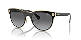Versace Woman Sunglasses Black Frame, Light Grey Gradient Grey Lenses, VE2198 1002T3 54MM