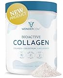WONDERCOW Collagen Peptides Powder w/Bovine Colostrum, Naturally-Sourced Hydrolyzed Bone Collagen Powder, Hair Skin Nail & Joint Support,Type I & III Grass-Fed Collagen Supplements for Women & Men