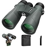 WOSPORTS 10x42 Binoculars for Adults, IP67 Waterproof Binoculars with Clear Low Light Vision, Compact Binoculars for Bird Watching Hunting Cruise Travel