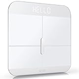 WYZE Smart Scale X for Body Weight, Digital Bathroom Scale for BMI, Body Fat, Water and Muscle, Heart Rate Monitor, Body Composition Analyzer for People, Baby, Pet, 400 lb, White