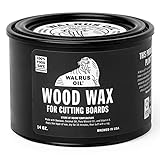 Walrus Oil - Wood Wax, 14 oz Jar, FDA Food-Contact Safe, Cutting Board Wax and Board Cream