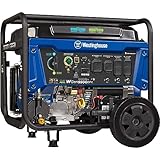 Westinghouse Outdoor Power Equipment 12500 Peak Watt Dual Fuel Home Backup Portable Generator, Remote Electric Start, Transfer Switch Ready, Gas and Propane Powered, CO Sensor