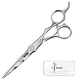 Wet and Dry Cut Professional Hair Cutting Scissors Barber Shears Japanese Aichi SUS440C Stainless Steel Salon 6 Inch Haircut Tijeras de Peluqueria Shintou