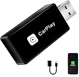 Wireless CarPlay Adapter, Converts Wired to Carplay Wireless Adapter for iPhone, Plug and Play-Seamless Fast Response Stable Bluetooth Connection CarPlay for Apple iPhone iOS 10+ and Cars
