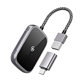 Wireless Carplay Adapter, 2 in 1 CarPlay Wireless Adapter & Android Auto Wireless Adapter, 2024 Upgraded Auto-Connect & Low Latency Wireless Car Play Dongle for Apple iPhone IOS10+ & Android 10+