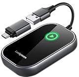 Wireless Carplay Adapter, Converts Wired to Wireless Carplay Dongle for Wireless Control Plug & Play Carplay Fit for Cars from 2017 & for Apple iPhone iOS 10+ Black