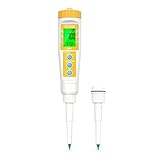 YINMIK Food pH Meter with Extra pH Replaceable Probe,Digital pH Tester for Sourdough and Bread,Food pH Tester for Meat,Canning,Cheese,Solid Samples, Soft Soil and Water…