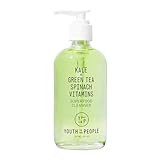 Youth To The People Facial Cleanser - Kale and Green Tea Cleanser - Gentle Face Wash, Makeup Remover + Pore Minimizer for All Skin Types - Vegan (8oz)