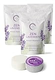 Zen Lavender Shower Steamers - Aromatherapy (Bulk Value Pack of 45) Extra Large Shower Bombs with Essential Oils Self Care Relaxation Stress Relief