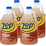 Zep Hardwood & Laminate Floor Cleaner, Brown, 128 fl oz (Pack of 4) (ZUHLF128CT)