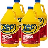 Zep High Traffic Carpet Cleaner - 1 Gallon (Case of 4) ZUHTC128 - Penetrating Formula Removes Deep Stains. Make High-Traffic Areas Look New Again