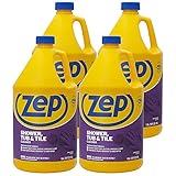Zep Shower, Tub and Tile Cleaner - 1 Gallon (Case of 4) ZUSTT128 - No Scrub Pro Formula with Acid, Breaks Up Tough Buildup on Contact, Revealing Squeaky Clean Results