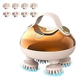 arboleaf Electric Scalp Massager Head Massager Scalp Stress Relax, 5 in 1 Waterproof Handheld Kneading Hair Massage with 8 Removable Massage Claws Cat Massager, Gift