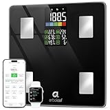 arboleaf Smart Scale with BMI, Body Fat, Muscle Mass, Digital Scale for Body Weight, Bathroom Weight Scale with Large LED Display, 14 Body Composition Analyzer, Accurate, 500lbs, FSA HSA Eligible