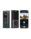 eufy Video Smart Lock E330, 3-in-1 Camera+Doorbell+Fingerprint Keyless Entry Door Lock, Smart Built-in Wi-Fi Deadbolt for Front Door, Auto Lock, App Remote Control, Easy Installation, No Monthly Fee