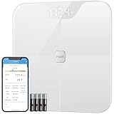 iHealth Nexus Smart Scale for Body Weight Bluetooth, Digital Bathroom Scale Body Fat and Muscle, Body Composition Monitor Health Analyzer for BMI Compatible for iOS & Android Accurate to 0.1lb-White