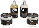 tgin Moist Collection for Natural, Dry, Curly Hair - Type 3c and 4c Hair - Gift Set - Paraben & Sulfate Free